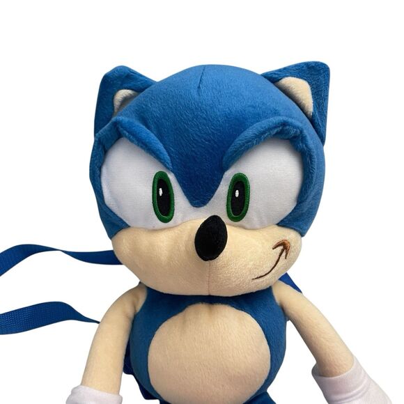 SEGA Sonic The Hedgehog Video Game Character Plush Backpack 20”H Kids - Picture 8 of 10